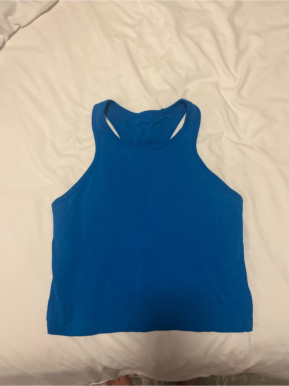 lululemon athletica Ribbed High-Neck Racerback Tank - Bright Blue